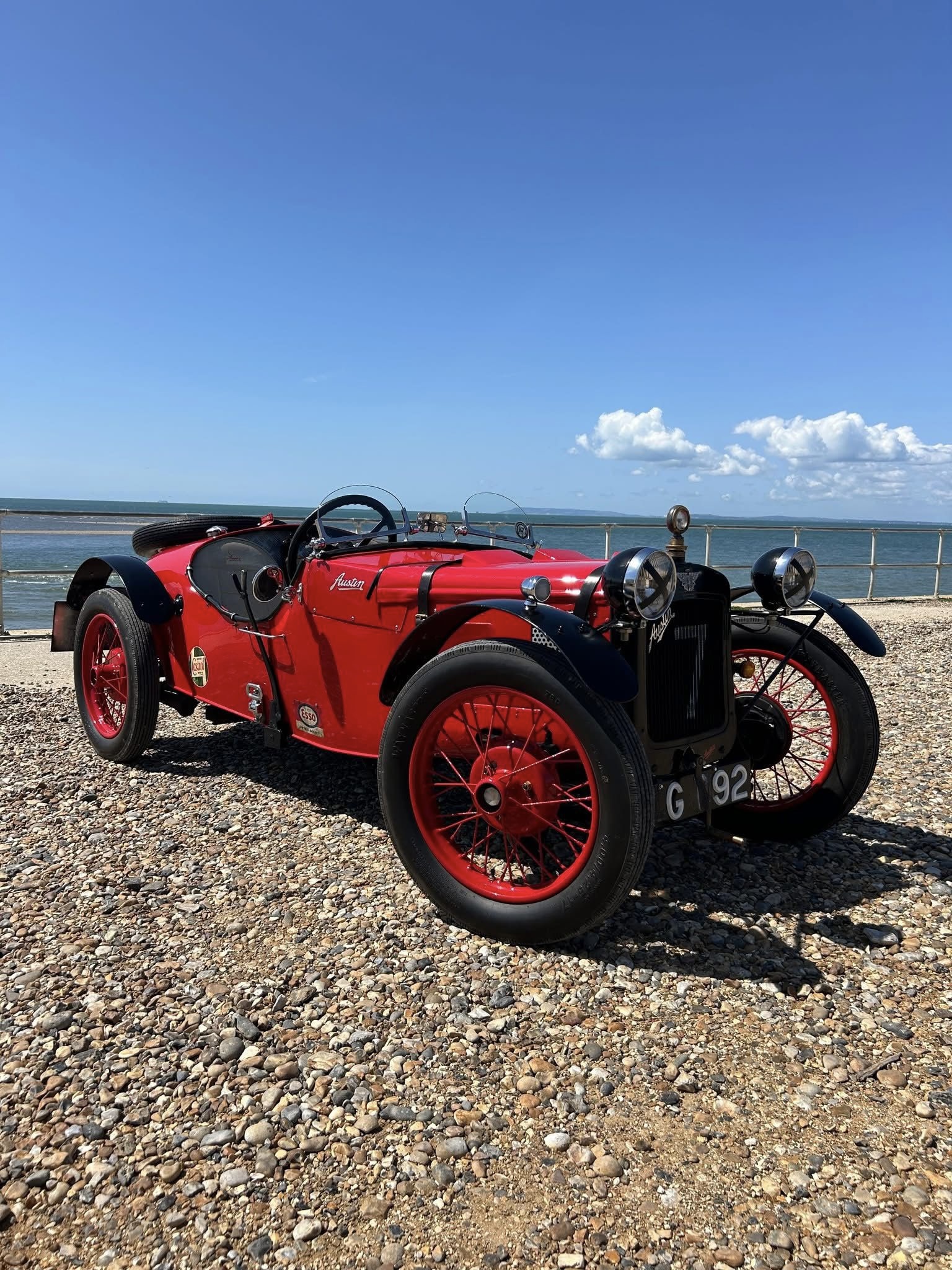 Austin 7 Special on the seafront